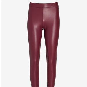 Express Faux Leather Stretch Leggings
